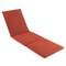 Costway 1/2 PCS Outdoor Chaise Lounge Cushion with Hook & Loop Fastener Fixing Straps Patio Orange